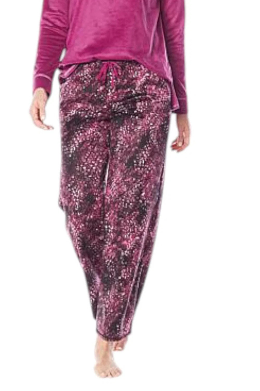 Comfort Code Women's Sueded Microfleece Pj Pants Purple - Regular